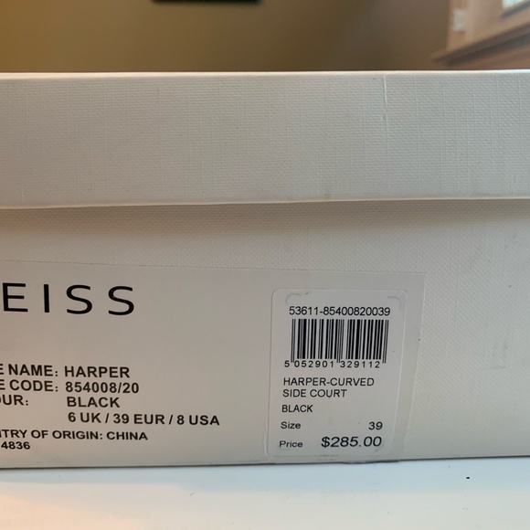 REISS Suede Black Harper Pumps EU 39 - Picture 6 of 7